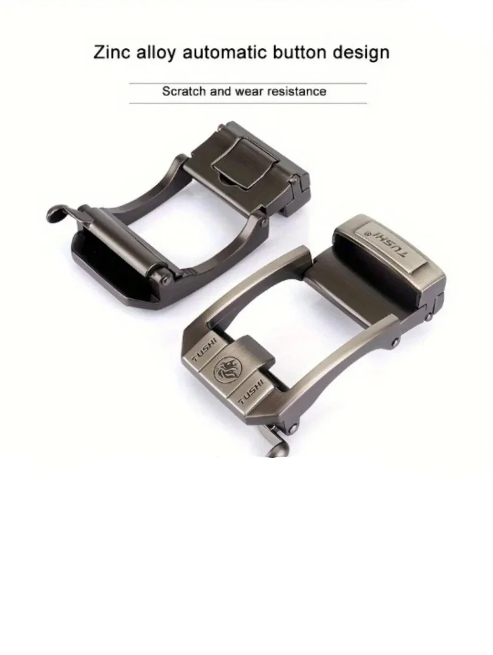 Men's Tactical Belt With Ratcheting Style Metal Buckle Black & Blue